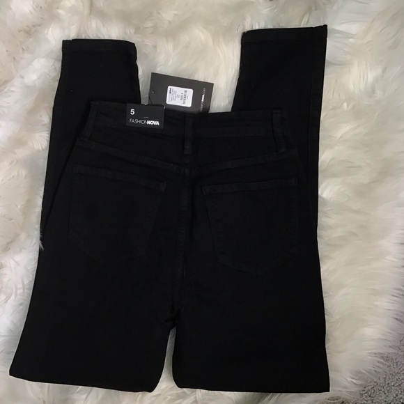 Black hi waist skinny jeans nwt shorter length - Picture 2 of 5
